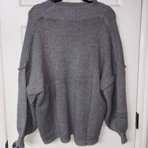 GREY OVERSIZED WOMENS SWEATER